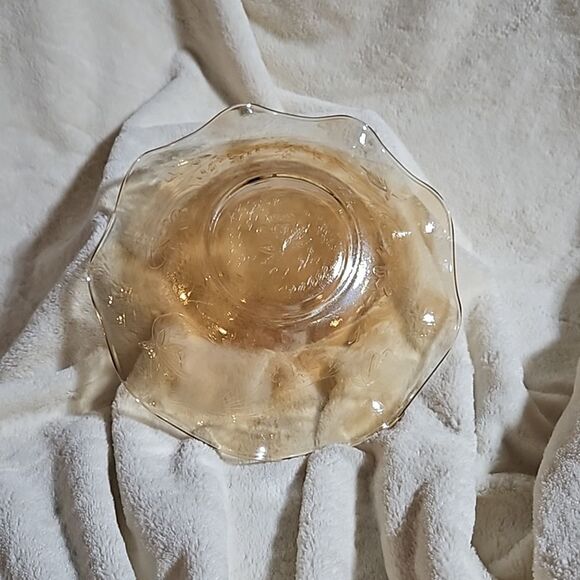 Vintage Jeanette Floragold ruffled bowl - Picture 4 of 4